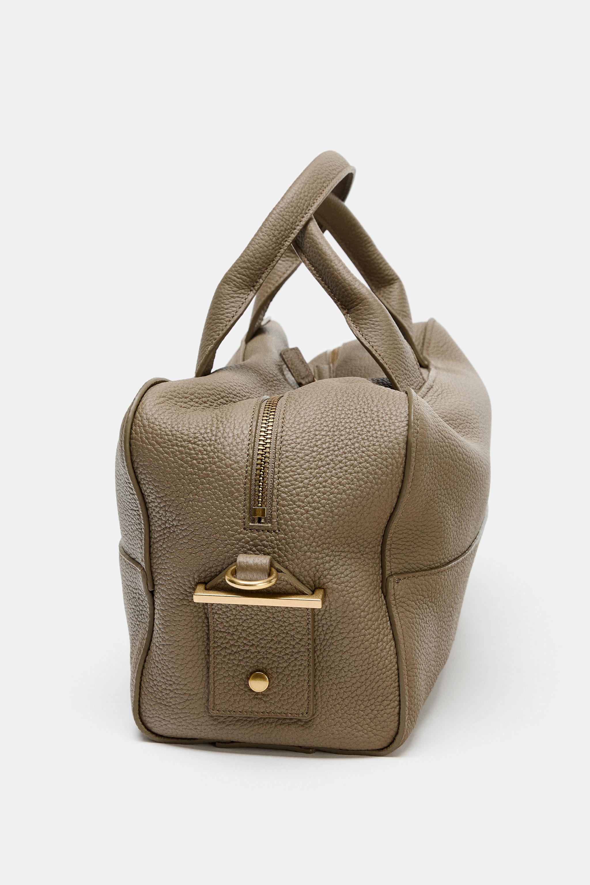 EXTENDED LEATHER BOWLING BAG